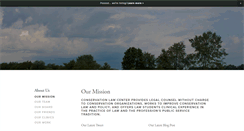 Desktop Screenshot of conservationlawcenter.org